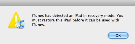 IPad in recovery Mode