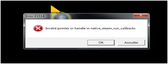 Invalid pointer or handle in native steam run callbacks