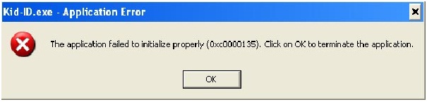 Kid_ID.exe - Application Error