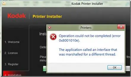 installing Kodak ESP 725o network printer