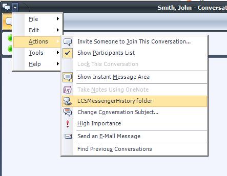 LCS Messenger History: