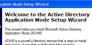 Create ADAM Directory