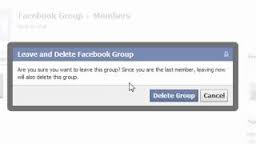 Delete Facebook Group