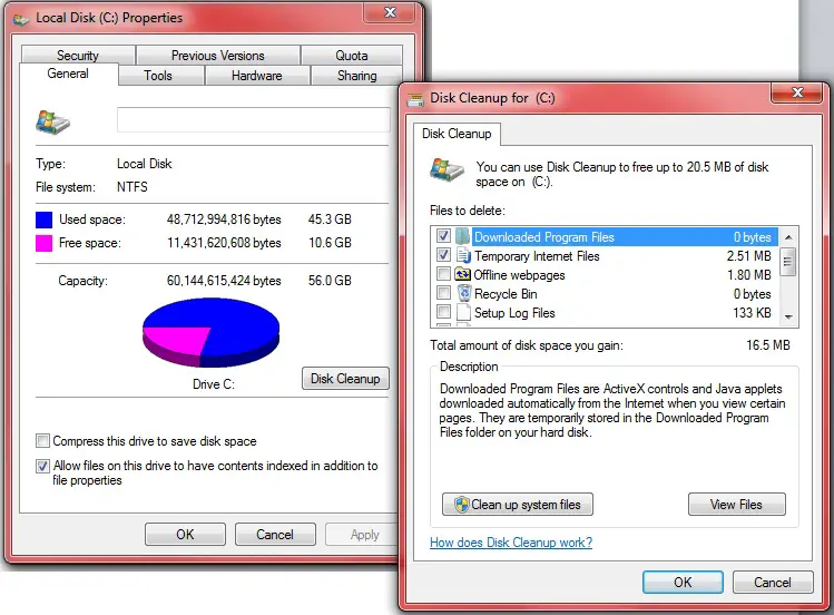 Disk Cleanup