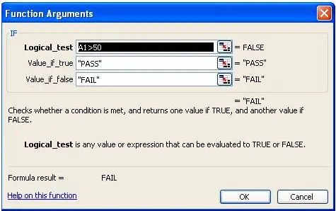 The IF expression returns a value as true if the condition is met and false if the condition in not met.