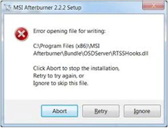 MSI Afterburner 2.2.2 Setup
