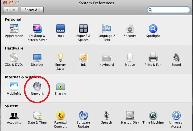 System Preferences