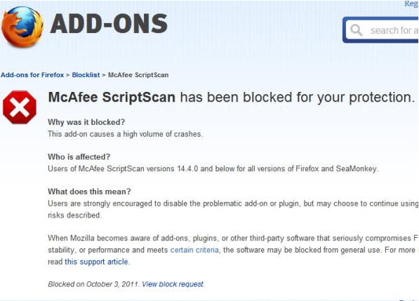 McAfee ScriptScan