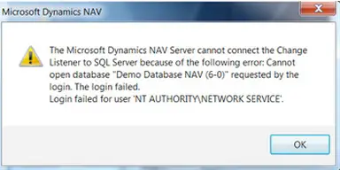 Change Lister to SQL server using the Microsoft Dynamic server