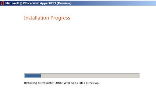 Installing Microsoft Office Web Apps 2013