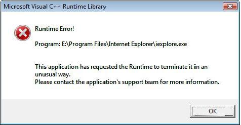 runtime error this application has requested sopcast