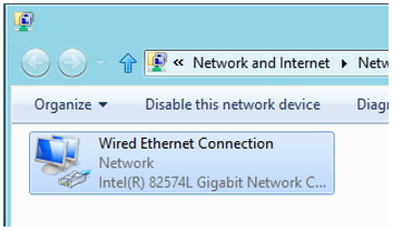 Wired Ethernet Connection