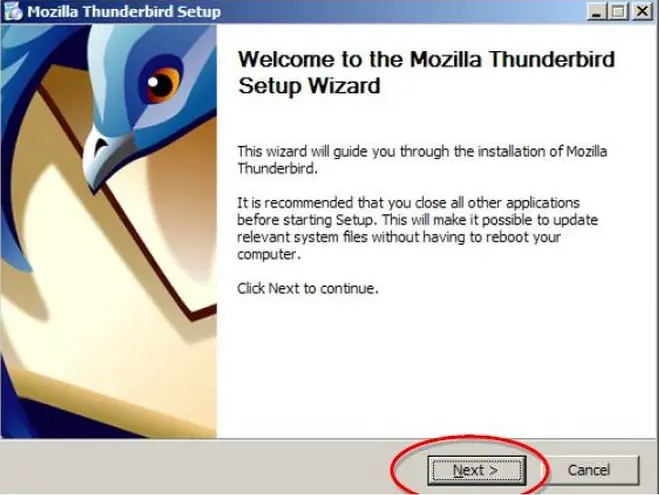 Installation Mozilla Thunderbird