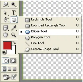 toolbar and select eclipse tool.
