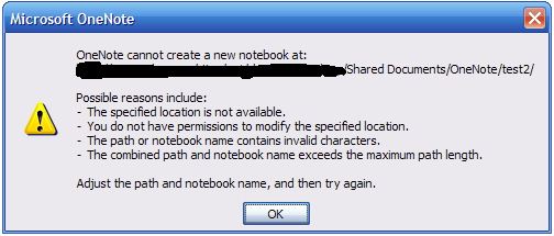 microsoft onenote error