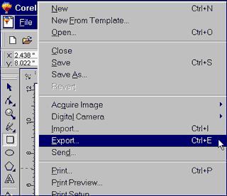 Open Corel Draw and then Go to File Menu