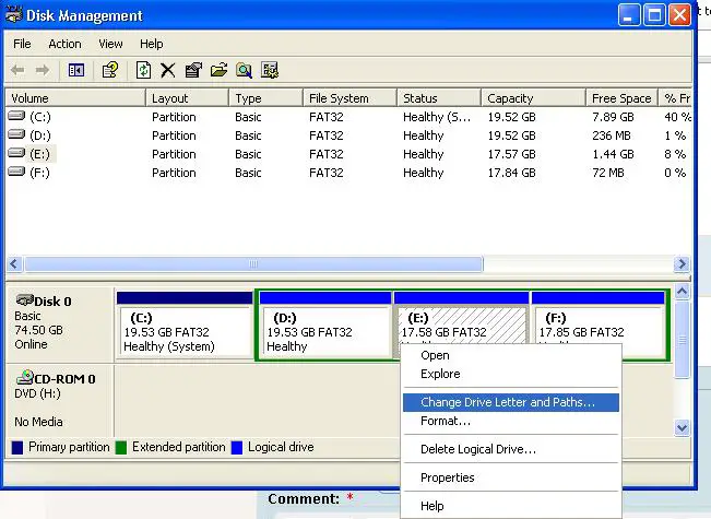Disk management software