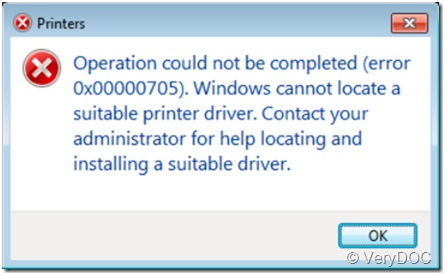 Operation could not be complete (error 0x00000705)