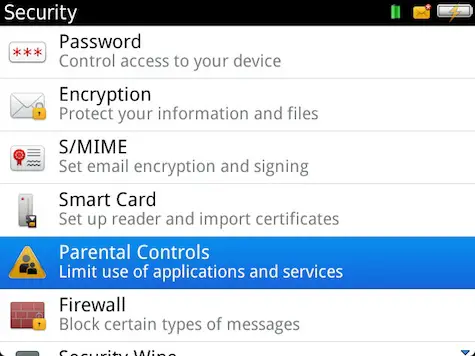 Smart phone Settings