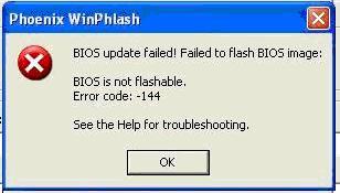 flashear una BIOS real fallida