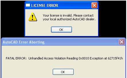 License And Fatal Error In Autocad Techyv Com