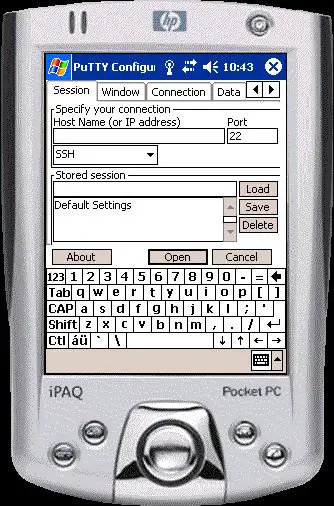 Pocket PuTTY config
