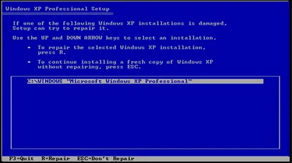 Detect your previous Windows installation