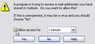 Access E-Mail addresses
