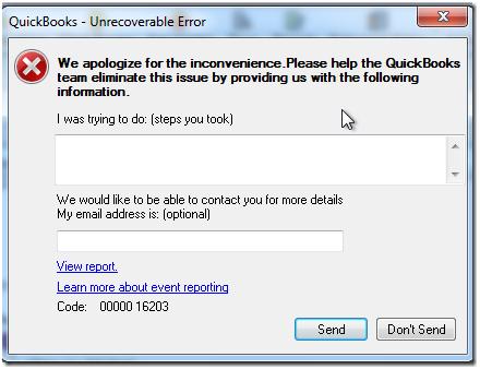 Quickbook Crashed