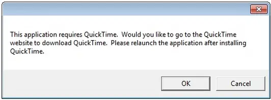relaunch the the application after installing QuickTime. 