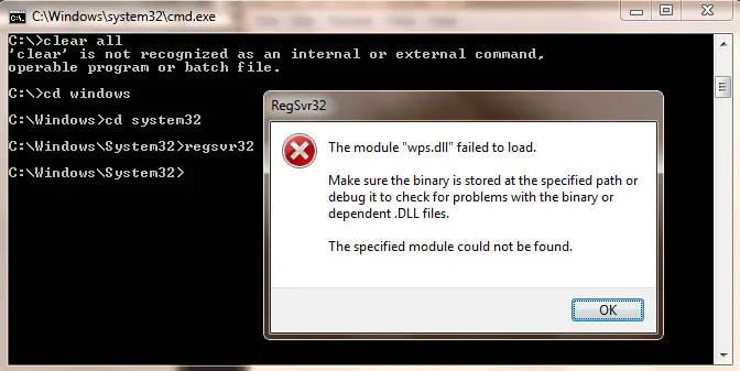Problem In Registering Dll Using Dos On Windows 7 Techyv Com