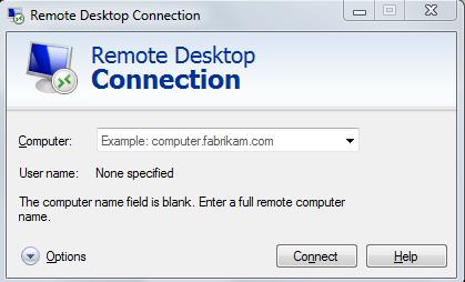Allow Remote Desktop Connection