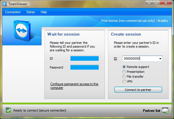Can access a computer remotely by this software