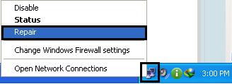 Repair IP address