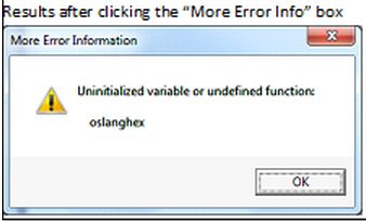 more error info box