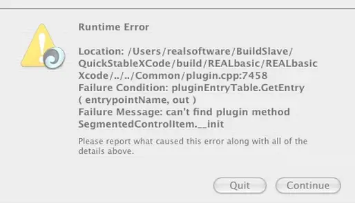 Runtime error