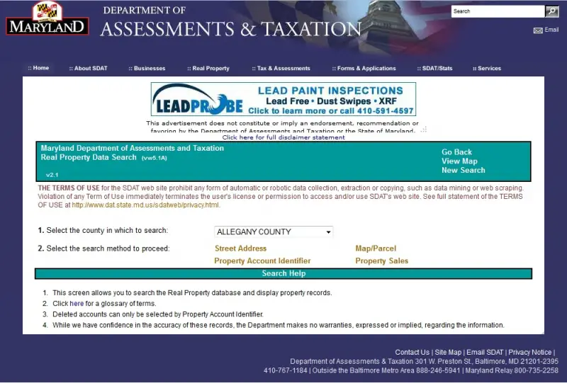 Maryland Department of Assessment and Taxation