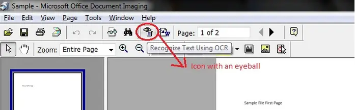 Recognize text using OCR