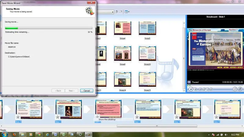 Windows Movie Maker with MS PowerPoint