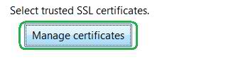 Manage Certificate