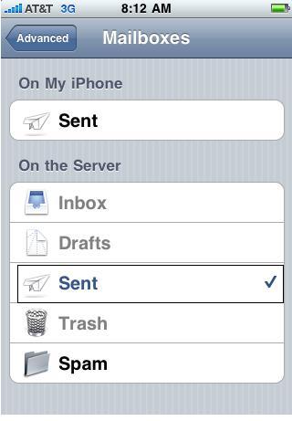 Sent Mailbox and there select "Sent"