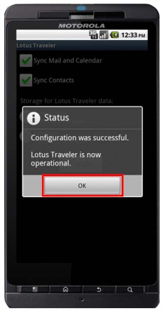 Configure and Lotus Traveler