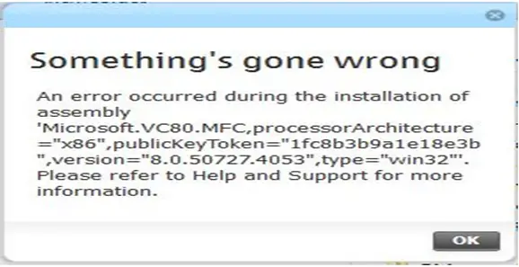 Error 1935 microsoft vc80 atl type win32 version Error 1935 microsoft vc80 atl type win32 version
