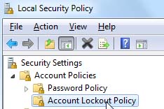 Account Lockup Policy