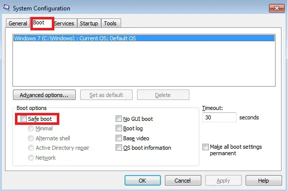 Boot System Configuration