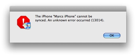 itunes could not be opened unknown error 13014