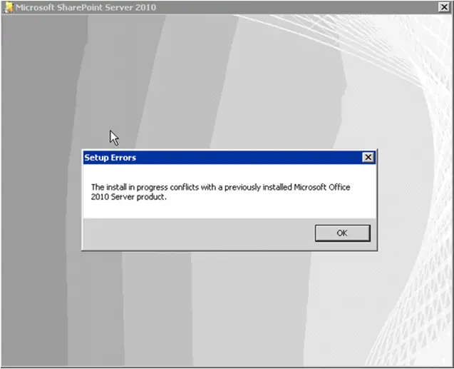 Sharepoint error