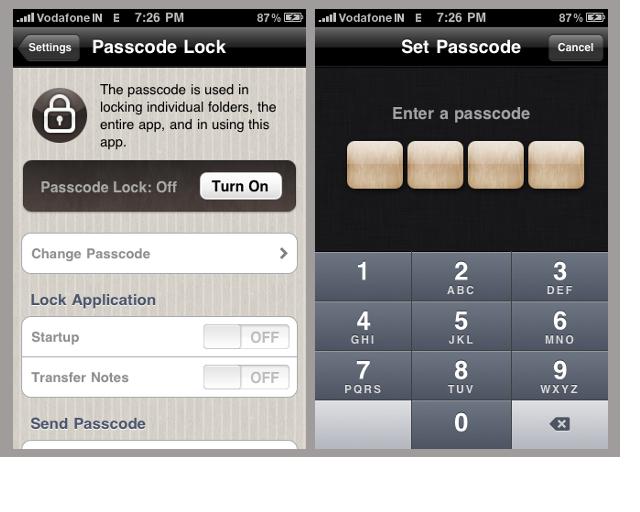 Passcode Lock Set Passcode