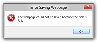 Error Saving Webpage