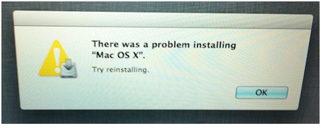There was a problem installing "Mac OS X"